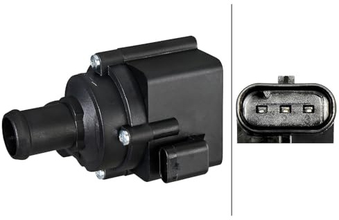 HELLA 8TW 358 304-701 Zusatzwasserpumpe - 12V - elektrisch | Kompatibel mit: AUDI A4 B8, A4 B8 Avant, A4 B9, A4 B9 Avant, A5, A5 Cabriolet, A5 Sportback, A6 Allroad C8, A6 C8