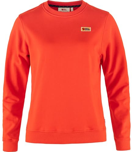 Fjällräven Damen Vardag Sweatshirt, Flame Orange, M