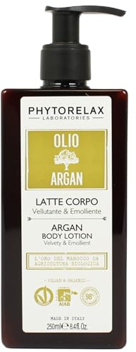 Latte Corpo, Olio D'Argan, Vellutante & Emolliente 250ml (2 Unità)