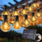litogo Solar Lichterkette Aussen, USB 23M Lichterkette Außen Solar mit 30+3 LED G40 Glühbirnen, Wasserdicht 4 Modi Solarlichterkette Outdoor für Garten Balkon Party Hochzeit Weihnachten Deko
