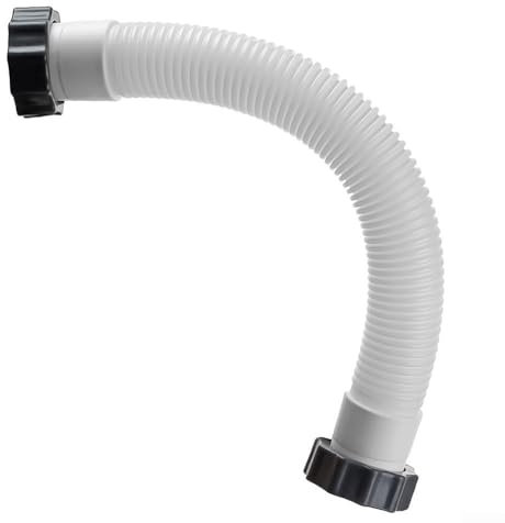 Tuyau de pompe de filtre à sable de piscine, tuyau de rechange anti-fuite de 40,6 cm pour pompe de filtre Intex, système de saumure et filtre à sable, facile à installer (1 pièce)