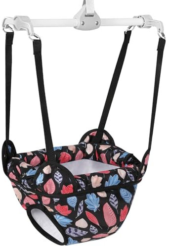 Cowiewie Baby Türhopser, mit verstellbarem Sitz, lustige Aktivität für 6–12 Monate alte Babys, bunte Blätter