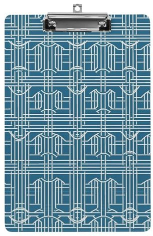 Acryl-Klemmbrett Büro-Klemmbrett A4 Klemmbrett Retro Minimalistisches Muster Druck Klemmbrett Klemmbrett Klemmbrett Niedriges Profil Clip