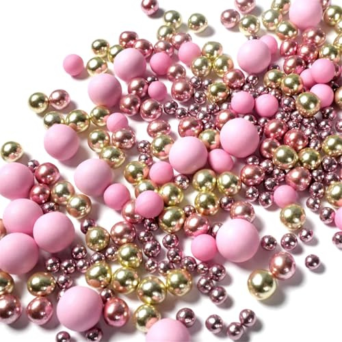 Streuselheld Schokomix Rosa 80g Schokoladenstreusel | Rosa Streusel-Mix als Topping für Baby-Shower-Torten, essbare Zuckerstreusel für Gender-Reveal-Partys