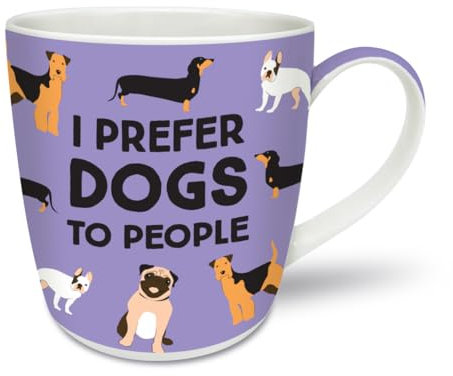 I Prefer Dogs - New Bone China Gift Mug from Smiling Faces