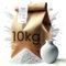 Fineely® Gesso in ceramica bianca – 10 kg – ideale per stampi da colata, modellazione e progetti fai da te | asciugatura rapida e fine | perfetto per artigianato, sculture | scarico liscio