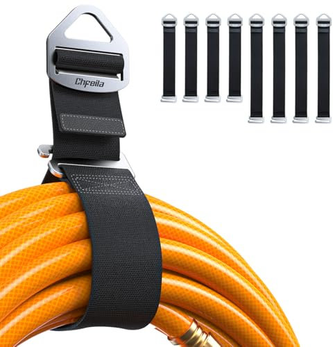 8er-Pack [Einhandbedienung/Schwerkraftspannung] Verlängerungskabel-Organizer, Verstellbarer Schlauch, Seil, Kabel Organisation und Aufbewahrung für Garage, Werkstatt, Wohnmobil, Geschenkset für Männer