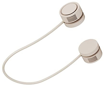 Fydun Ventilador de Cuello Portátil Mini USB de Carga Manos Libres Ventilador de Cuello Colgante sin Aspas con Función de Aromaterapia para Exteriores para Familias (Albaricoque)