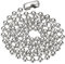 PATIKIL Silver-tone Beaded Chain Necklace, Titanium Steel 8mm Bead Ball Chain Necklace Y2K Punk Necklace for Women and Men Jewelry Gift, 20 Inch Length