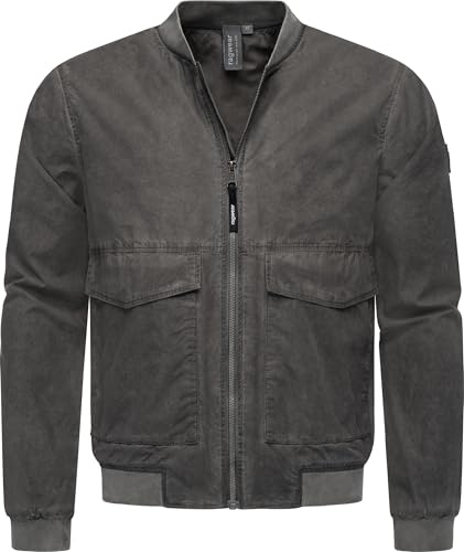 Ragwear Herren Übergangsjacke leichte Sommerjacke Bomberjacke Daq YOUMODO Grey Gr. XXL
