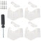 Wegiwuca Chiaro scorrevole a specchio fermi per porte sicure Maniglia trasparente per porta del rimorchio facile da usare per rimorchi camper hardware interno chiavistelli resistenti per porte