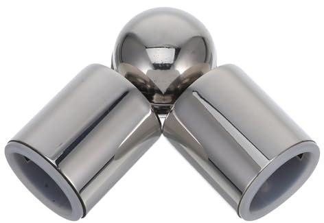 Cabilock Eckverbinder für Gardinenstangen Verstellbarer Rohrverbinder aus für Badezimmer Glastüren und Vorhangstangen Flexible Montageoptionen