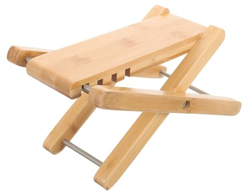 GALPADA Verstellbarer Beigeton Gitarren Fußhocker für Klassische Gitarre Elegantem 4-fach Höhenverstellbar Portable Fußstütze in Gitarrenübung