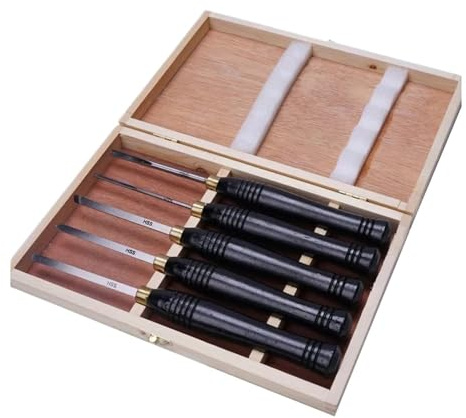 5 teile/satz Drehmaschine Meißel Set Holzbearbeitung Drehen Werkzeug HSS High Speed ​​Stahl Halbkreis Messer Hand-gehalten Holz werkzeug