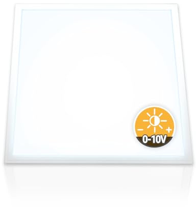 Xtend EcoLight LED Panel 62x62 Neutralweiß 5000K dimmbar 0-10V 40W | Rasterleuchte Slim Alu flimmerfrei Deckenleuchte Netzteil PLe2.2