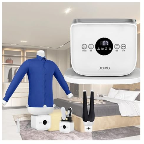 FXLUHAY New Hands Free Automatic Ironing Machine,Steam Iron Clothes Dryer with Adjustable Temperature, 8 Min Quick Wrinkle Removal(B)