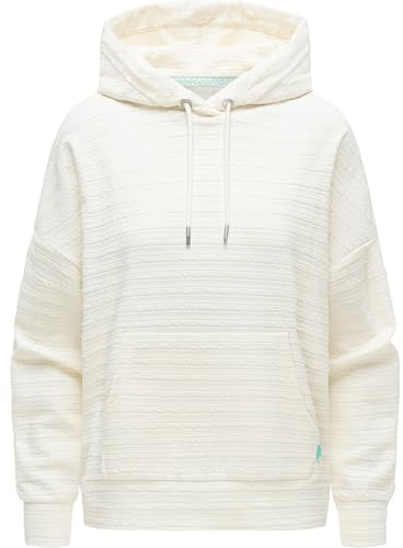 Ragwear Damen Leichter Hoodie Kapuzenpullover mit Verstellbarer Kapuze und Eingriffstasche vorne Pirita Crepe XS-3XL