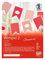 Ursus 57460012 - Wimpel 2, Christmas, ca. 13,8 x 20 cm, 300 g/qm, 12 Stück in verschiedenen Farben, aus Fotokarton, durchgefärbt, vorgestanzt und vorgelocht, Wimpelkettenlänge ca. 1,67 m