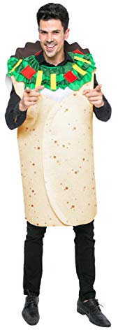 Spooktacular Creations Männer Burrito Kostüm Erwachsene Deluxe Set für Halloween Dress Up Party, M