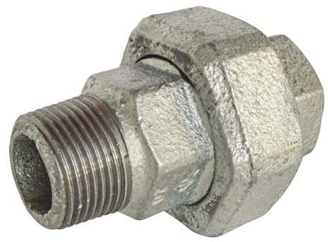 SOMATHERM FOR YOU, Raccord Union conique en fonte galvanisée Mâle-Femelle 12/17 N°341, résistant à la corrosion et à l'abrasion, idéal pour réseaux d'eau chaude et froide