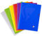 Clairefontaine 303368C Lot de 10 Cahiers Agrafés Mimesys - 24x32 cm - 96 Pages Petits Carreaux avec Marge - Papier Blanc 90 g - Couverture Polypro Transparent - Couleurs Aléatoires