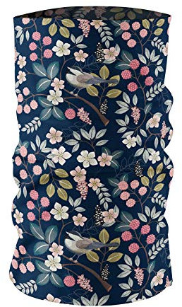 Maskworld Schlauchschal Multifunktionstuch Halstuch Kopftuch - Flower - stylish - atmungsaktiv - elastisch - für alle Gelegenheiten