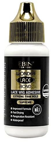 EBIN NEW YORK adhesivo para peluca wonder lace bond, sin látex y resistente al agua, 1.18 oz (supreme 1.18 oz)