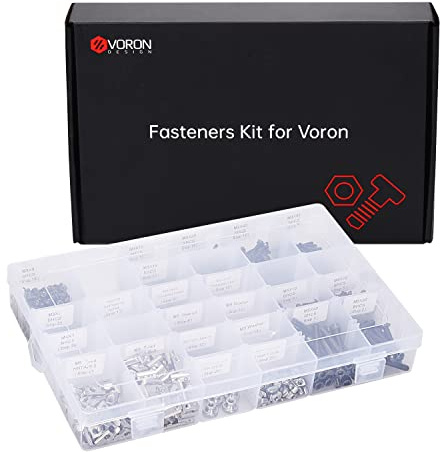 Heegkqu Voron 2.4 R2 3D-Drucker, komplettes Befestigungsset, Edelstahl-Hardware-Set, Befestigungselemente, Schrauben, Muttern, komplettes Set, Hardware-Teile für Voron 3D-Drucker-Zubehör