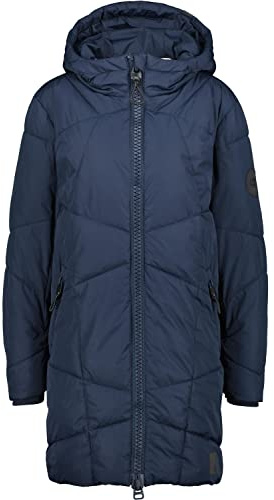 ALIFE and Kickin KasiaAK A Coat Damen Winterjacke Parka Mantel mit Kapuze Perfekt für Kalte Tage, Herbst & Winter Robuste Jacke Marine XL