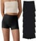SHARICCA Damen Shorts Radlerhose Unterhose Hotpants Kurze Hose Hohe Taille Boxershorts aus Viskose 6er Pack (6Pack Schwarz, L-1)