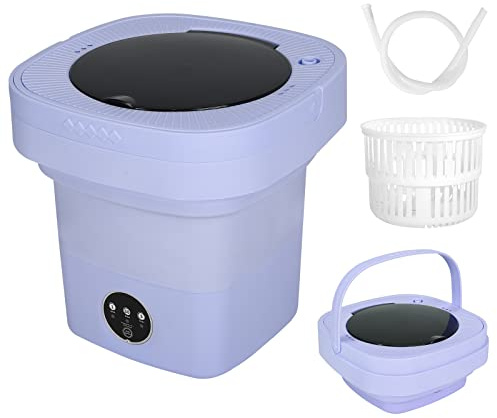 Ensemble machine à laver et sèche-linge portable, 6,5 L, mini machine à laver pliable portable avec fonction de désinfection, petit ensemble lave-linge et sèche-linge portable pour appartements,