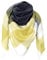 FIFTHAVE Schal Damen Scarf Women Tuch Schal Winterschal Karo Herbst Strickschal Weich Warmer Deckenschal Poncho Cape Herbstschal Dreieckstuch Gelb 02
