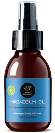 Ultra Pur MagnesiumÖl Spray 100ml - 100% Natürlich Reines Zechstein Öl von Organic Magnesium | Perfekt für Sport & Muskel entspannung | Flüssig MagnesiumChlorid Oil Konzentrat