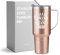 Onebttl Lustiges Geburtstagsgeschenk für Frauen, sie, Geburtstags-Königin, 1,2 l, Becher mit Griff, Roségold, Queens are Born in Juni