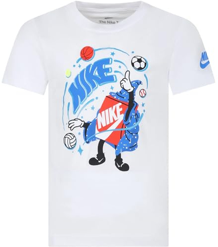 NIKE Mädchen T-Shirt, Weiß, 3 Jahre EU