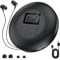 Gueray Lettore CD Portatile Lettores CD Personale con Cuffie Display LCD Anti-Skip Protezione HiFi Classico CDs Lettori di Musica Memoria per Auto Casa (Nero)