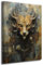 Creative Prints Berlin Leinwandbild Mystisch, Fabelwesen, Gemälde, Tier, Dunkel, Leinwand, Wandbild S-XXL, Deko, Zuhause, Wohnung