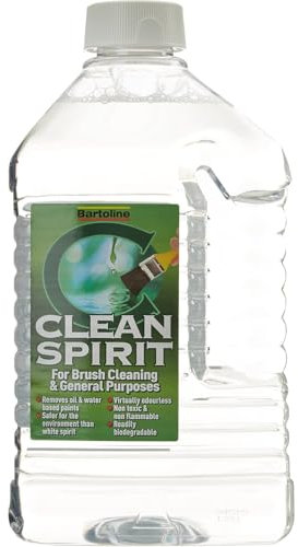 AMK® Bartoline Clean Spirit 2 Litre Environmentally Friendly Alternative to White Spirit Cleans Paint Brushes and Tools