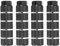 PATIKIL Aluminum Alloy Stripe Bike Pegs Fit 3/8 inch Axles, 2 Pack Anti-Skid lead Foot Bicycle Pegs Back Seat Stands for BMX Mountain Bike Cycling Rear Stunt Pegs, Black