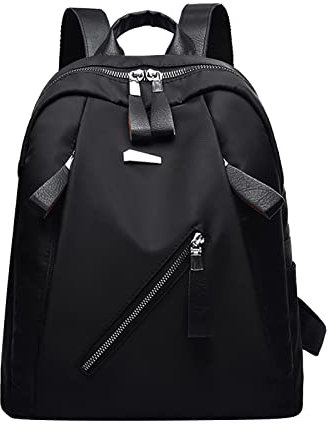 Mochila Bolso Casual Lona para Señora Viaje Gran Capacidad Informal Bolsa Mochila Mujer para Vacaciones Camping Viajes Senderismo (01 Negro, Talla única)