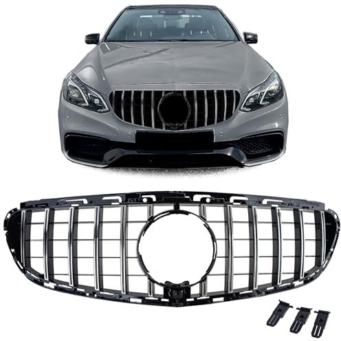 Sport Kühlergrill Schwarz Chrom passt für Mercedes E W212 S212 Facelift 13-16