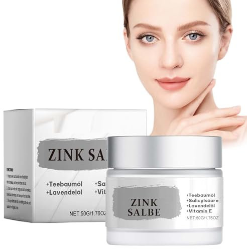 Neu Anti Pickel Creme, Anti Pickel Creme gegen unreine Haut, Zink Salbe Creme gegen unreine Haut auch für Pickel am Po und Rücken (1PC, 50g)