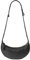 HOLZRICHTER Berlin Croissant Bag No 2 - Premium Leder Crossbody Tasche - Glattleder, Farbe: Schwarz