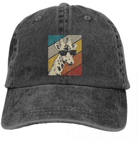 Cappelli da Baseball Uomo e Donna Berretto Estivo con Visiera, Cappello da Cowboy con Visiera Animale, Hip Hop, Giraffa Regalo