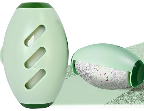 ChAusa Grün Fusselrolle Wiederverwendbar, Mini Waschbarer Tragbare Aufklebe | Tierhaarentferner Fusselrolle Waschbare Klebrige Gel Fusselrolle Ball Haustier Haar für Kleidung, Reisen, Haus