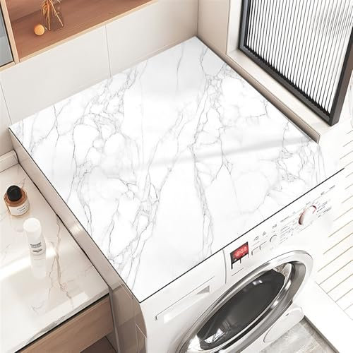 Heavyoff Cubierta Para Lavadora, Antideslizantes Protectoras de la Cubierta Superior de Lavadoras, Cubierta Superior para Lavadora y Secadora para Lavandería, Estilo 4, 60x40cm