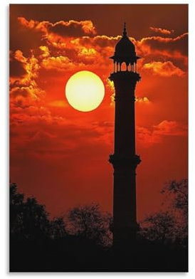 WJWART Delhi, Delhi Leinwand-Poster, Schlafzimmer, Dekoration, Landschaft, Büro, Raumdekoration, Geschenk, 40 x 60 cm