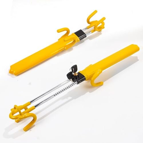 MXQCLSA Auto-Lenkradschloss, für BMW e46 e90 e39 e60 e36 f30 f10 f20 x5 e53 e30 e91 lenkradschloss Anti-Diebstahl Auto lenkradkralle Fahrzeugsicherheit Schutz Sicherheitsschloss