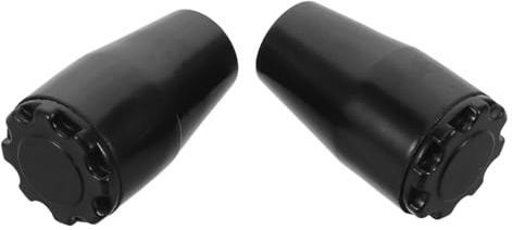 LIFKICH 2pcs Stove and Boiler Door Handle Sleeves Replacement Covers for Fireplace and Oven Handles, Black Plastic with High-Temperature Resistance, Secure Grip and Easy Installation