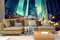 Fotomural Vinilo Pared Ciudad Noche | Varias Medidas 350x250cm | Ideal para la decoración de comedores, Salones | Motivos Paisajisticos | Urbes, Naturaleza, Arte | Multicolor | Diseño Elegante